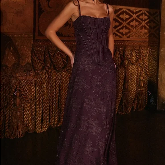 House of CB Esme dress in purple, M - Picture 9 of 10